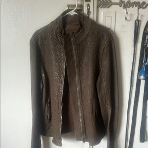Men's Brown Leather Jacket